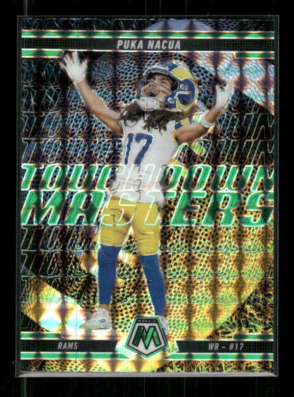 Puka Nacua - 2025 Mosaic Football - Green Mosaic Touchdown Masters