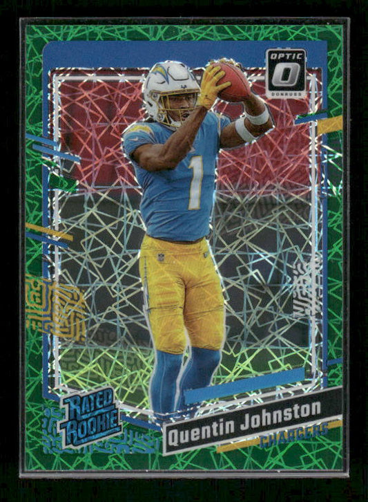 Quentin Johnston - 2023 Donruss Optic - Green Velocity - Rated Rookie