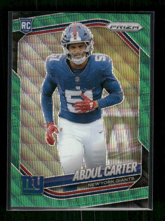 Abdul Carter - 2025 Prizm Football - Green Wave Prizm - Rookie