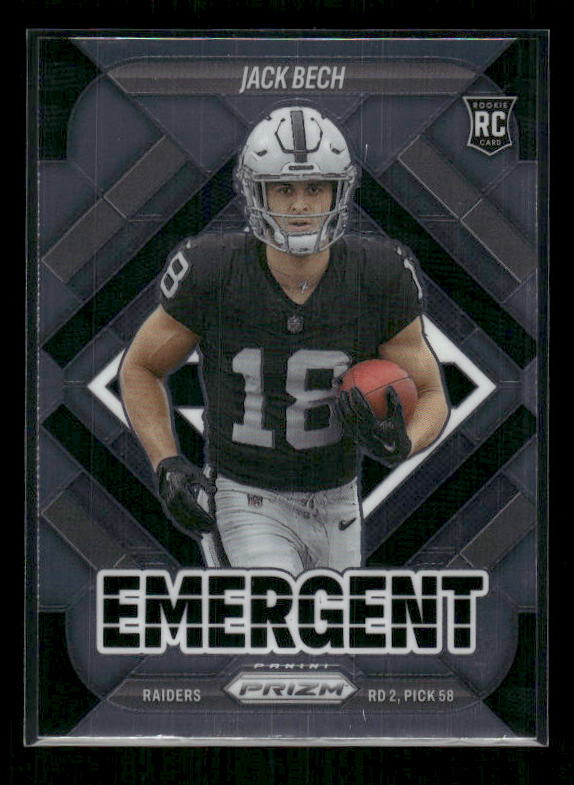 Jack Bech - 2025 Prizm Football - Emergent - Rookie