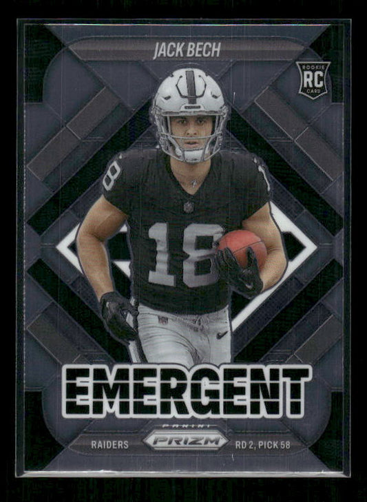 Jack Bech - 2025 Prizm Football - Emergent - Rookie
