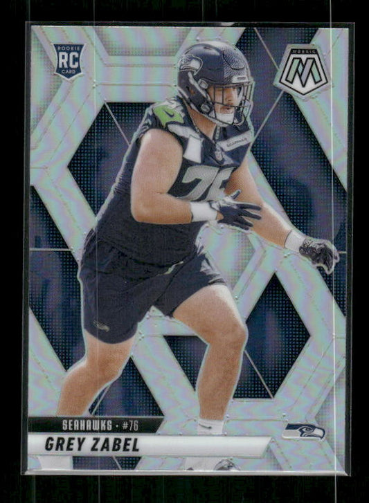 Grey Zabel - 2025 Mosaic Football - Silver Prizm - Rookie