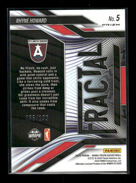 Rhyne Howard - 2025 Prizm WNBA - Fractal Blue Pulsar /199