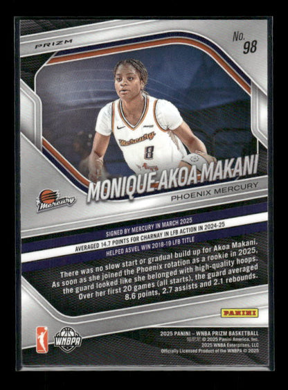 Monique Akoa Makani - 2025 Prizm WNBA - White Seismic - Rookie