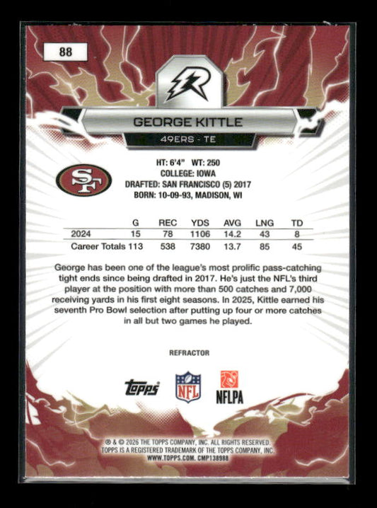 George Kittle - 2025 Resurgence Football - Refractor