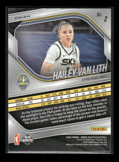 Hailey Van Lith - 2025 Prizm WNBA - Silver Prizm - Rookie