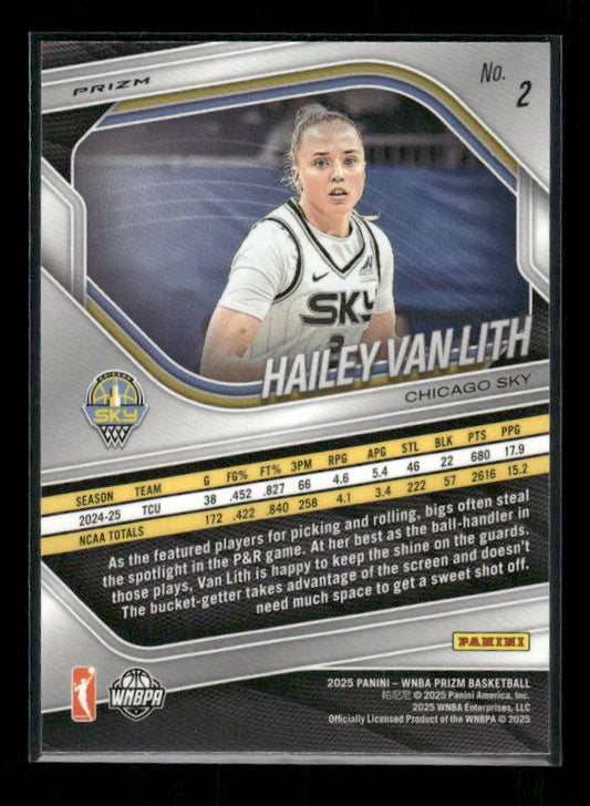 Hailey Van Lith - 2025 Prizm WNBA - Silver Prizm - Rookie