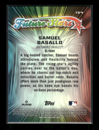 Samuel Basallo - 2026 Topps Chrome Baseball - Future Stars - Rookie