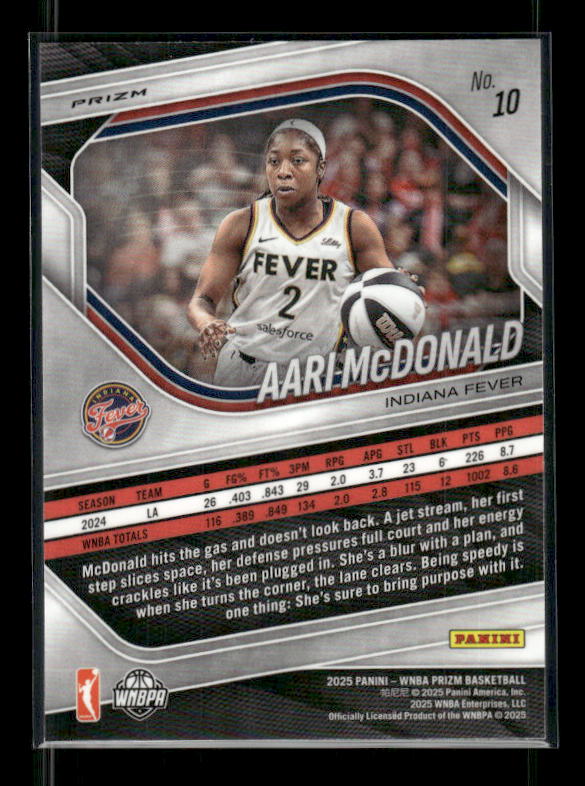 Aari McDonald - 2025 Prizm WNBA - Ice Prizm