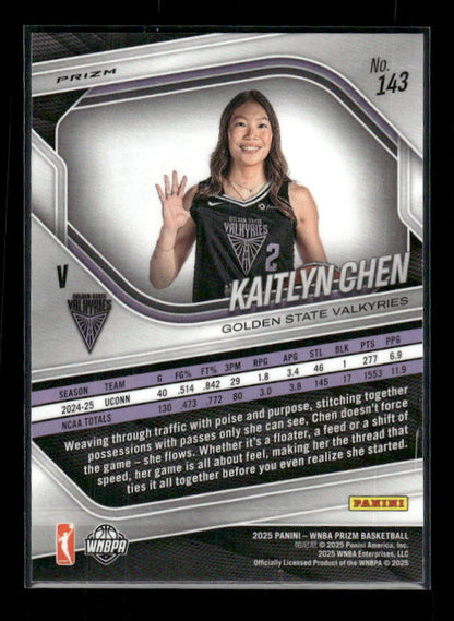 Kaitlyn Chen - 2025 Prizm WNBA - Blue Velocity - Rookie Variation