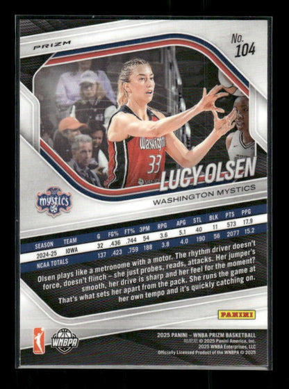Lucy Olsen - 2025 Prizm WNBA - Green Prizm - Rookie