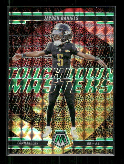 Jayden Daniels - 2025 Mosaic Football - Green Mosaic Touchdown Masters