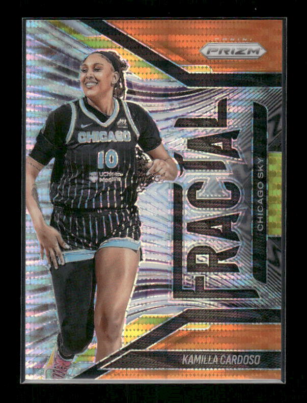 Kamilla Cardoso - 2025 Prizm WNBA - Orange Pulsar Fractal /75