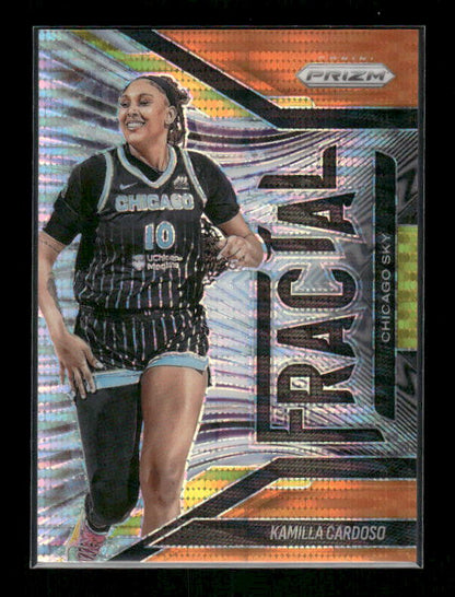 Kamilla Cardoso - 2025 Prizm WNBA - Orange Pulsar Fractal /75