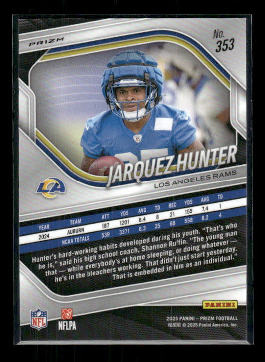 Jarquez Hunter - 2025 Prizm Football - Silver Prizm - Rookie