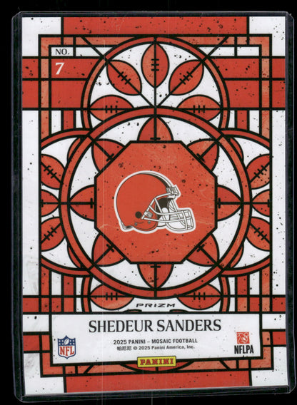 Shedeur Sanders - 2025 Mosaic Football - Jumbo / Oversized Stained Glass - Rookie