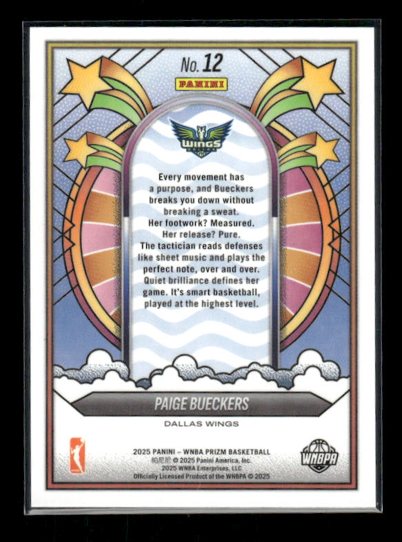 Paige Bueckers - 2025 Prizm WNBA - Groovy - Rookie