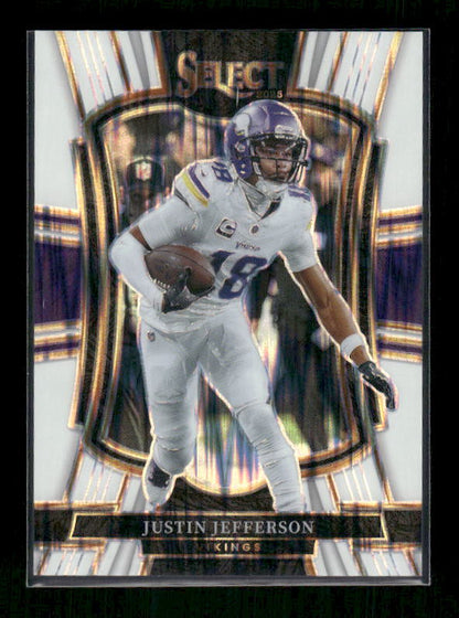 Justin Jefferson - 2025 Select Football - Premier White Shock /799