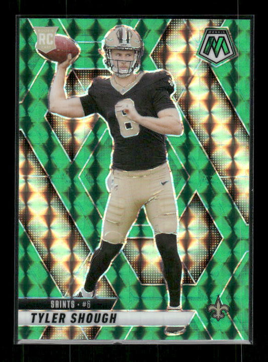 Tyler Shough - 2025 Mosaic Football - Green Mosaic - Rookie