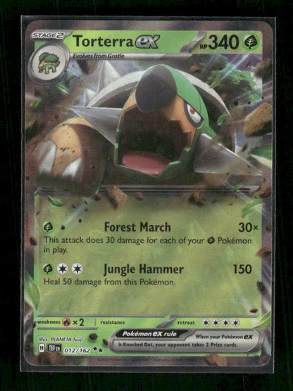 Torterra ex 2024 Scarlet & Violet: Temporal Forces #12/162 Double Rare