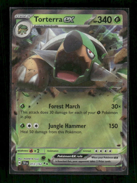 Torterra ex 2024 Scarlet & Violet: Temporal Forces #12/162 Double Rare