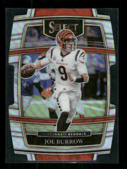 Joe Burrow - 2021 Select Football - Silver Die Cut