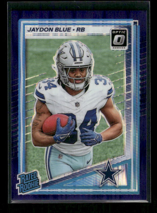 Jaydon Blue - 2025 Optic Football - Purple Shock - Rated Rookie