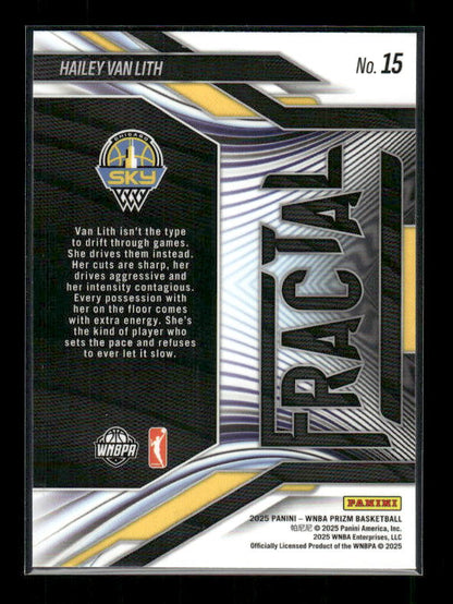 Hailey Van Lith - 2025 Prizm WNBA - Fractal - Rookie