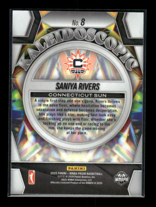 Saniya Rivers - 2025 Prizm WNBA - Kaleidoscopic - Rookie