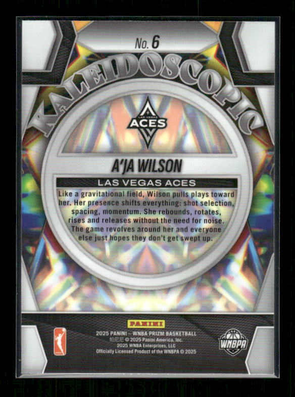 A'Ja Wilson - 2025 Prizm WNBA - Kaleidoscopic