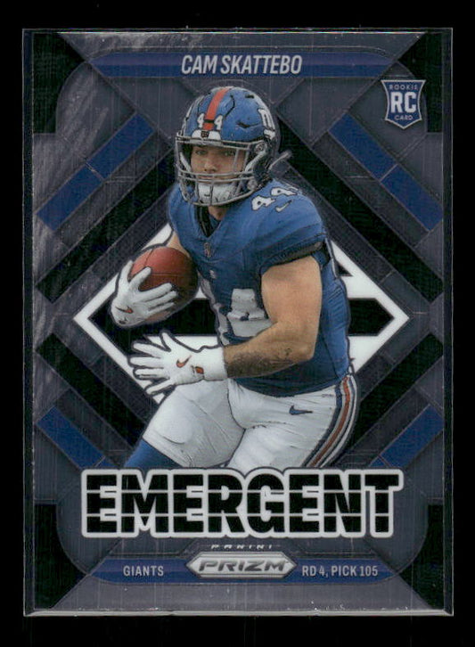 Cam Skattebo - 2025 Prizm Football - Emergent - Rookie