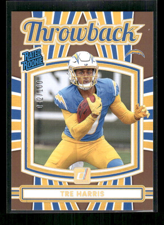 Tre Harris - 2025 Donruss Football - Throwback /100 - Rookie