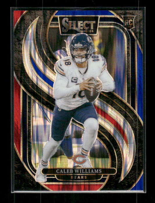 Caleb Williams - 2024 Select Football - Premier Red & Blue Shock - Rookie
