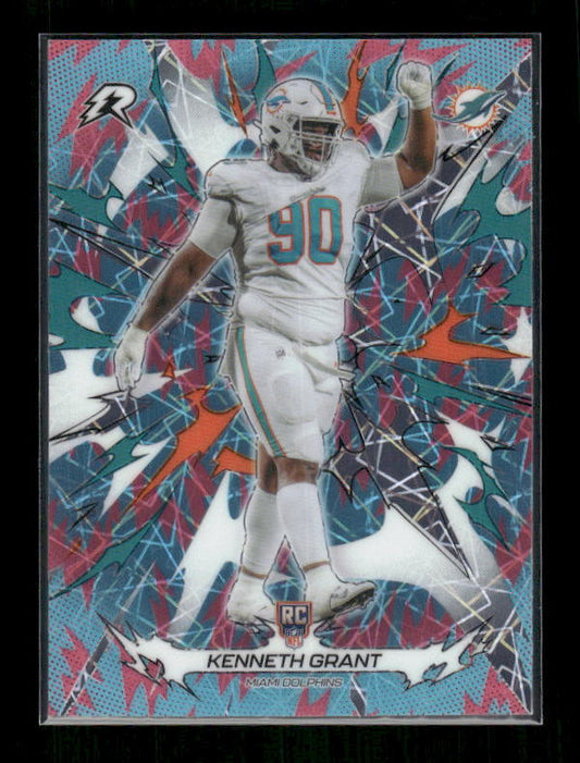 Kenneth Grant - 2025 Resurgence Football - Sky Blue & Pink Shock - Rookie