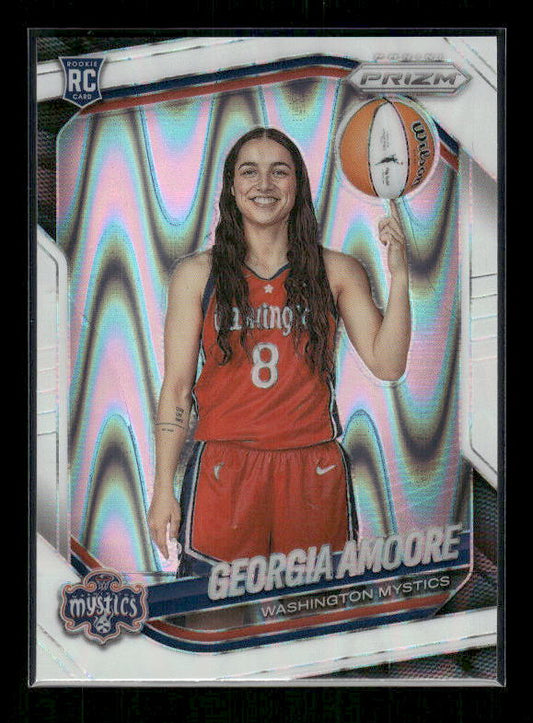 Georgia Amoore - 2025 Prizm WNBA - White Seismic - Rookie Variation