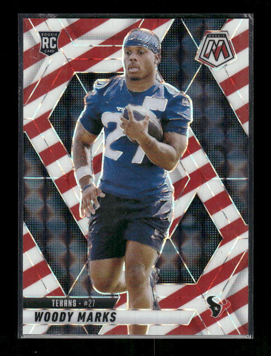 Woody Marks - 2025 Mosaic Football - Red White Stripe - Rookie