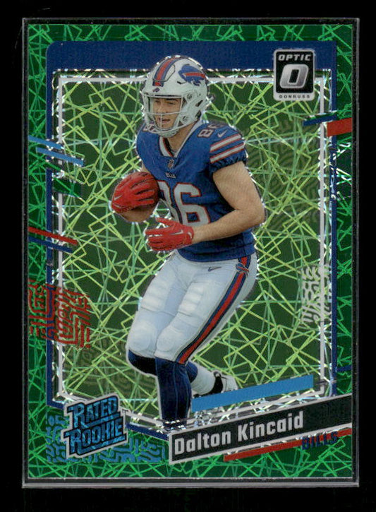 Dalton Kincaid - 2023 Donruss Optic - Green Velocity - Rated Rookie