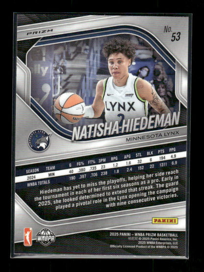 Natisha Hiedeman - 2025 Prizm WNBA - Cracked Ice