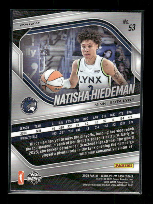 Natisha Hiedeman - 2025 Prizm WNBA - Cracked Ice