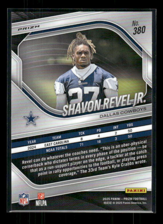 Shavon Revel Jr. - 2025 Prizm Football - Red White & Blue Prizm - Rookie