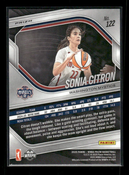 Sonia Citron - 2025 Prizm WNBA - Silver Prizm - Rookie