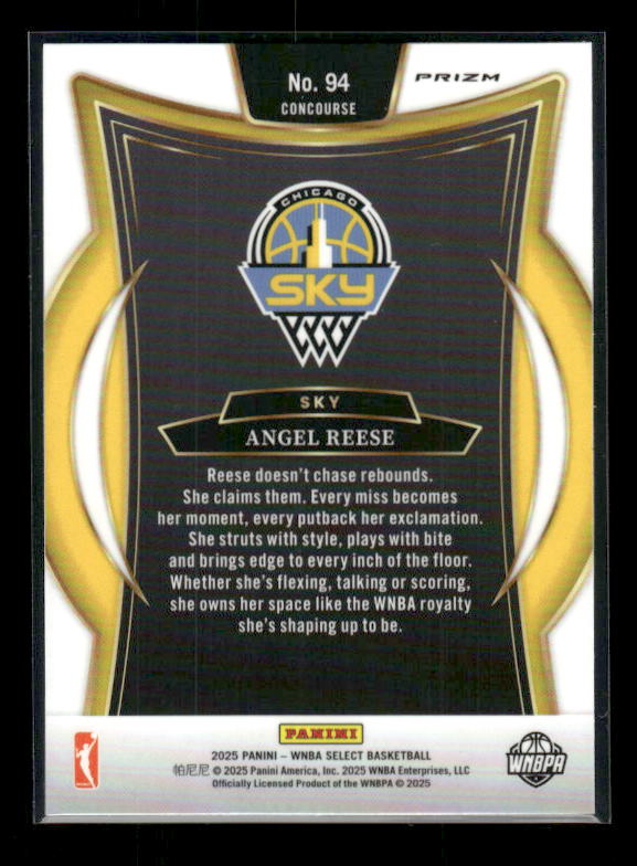 Angel Reese - 2025 Select WNBA - Silver Prizm