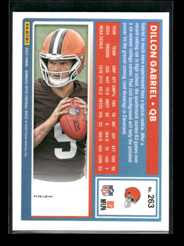 Dillon Gabriel - 2025 Optic Football - Purple Shock - Rated Rookie