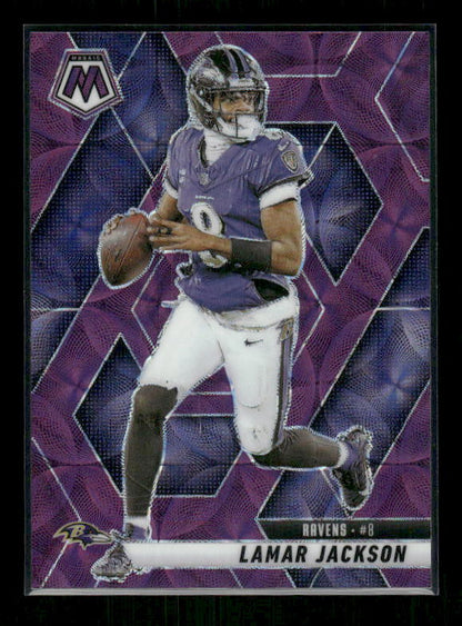 Lamar Jackson - 2025 Mosaic Football - Purple Scope