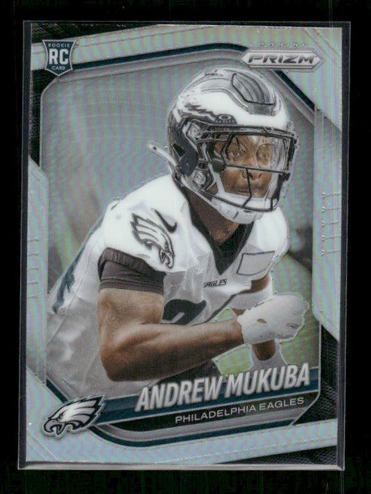 Andrew Mukuba - 2025 Prizm Football - Silver Prizm - Rookie