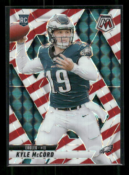 Kyle McCord - 2025 Mosaic Football - Red White Stripe - Rookie