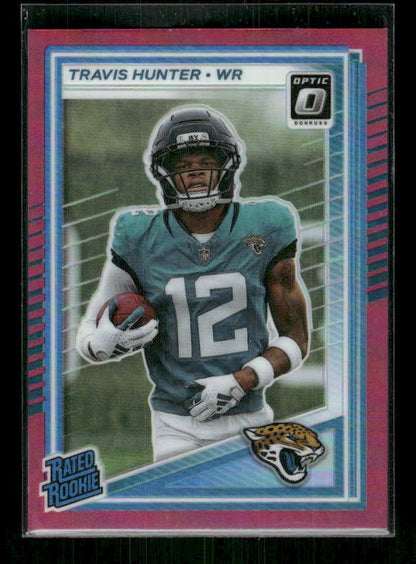 Travis Hunter - 2025 Donruss Optic Football - Pink Prizm - Rated Rookie