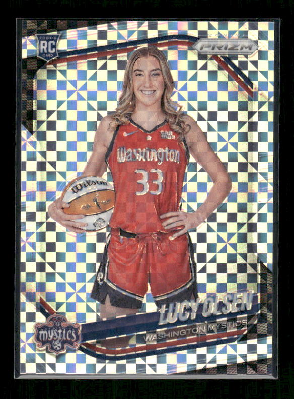 Lucy Olsen - 2025 Prizm WNBA - Checkerboard Prizm SSP - Rookie Variation