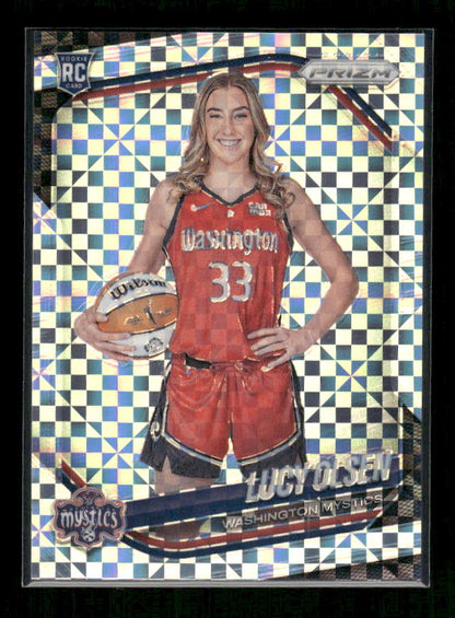 Lucy Olsen - 2025 Prizm WNBA - Checkerboard Prizm SSP - Rookie Variation