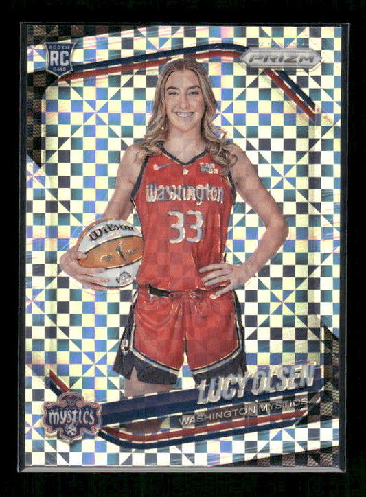 Lucy Olsen - 2025 Prizm WNBA - Checkerboard Prizm SSP - Rookie Variation